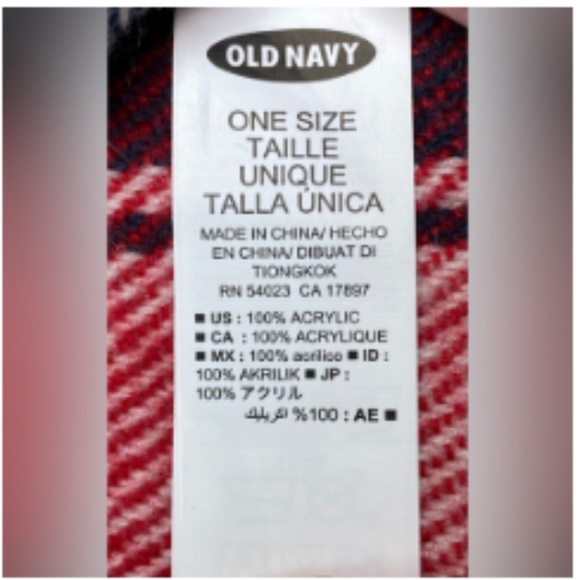 ON RED/CREM Plaid Outdoors Scarf *P1057 - Picture 6 of 6